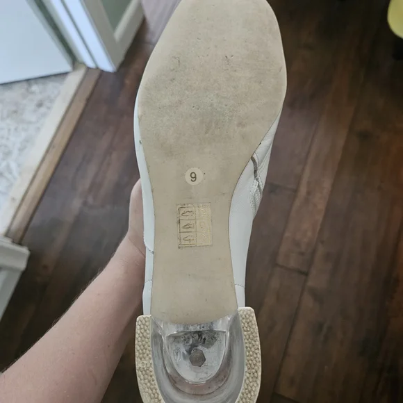 Jeffrey Campbell White Ankle Boots Clear Block Heel Size 9 70s Avant Garde Retro - Picture 14 of 15